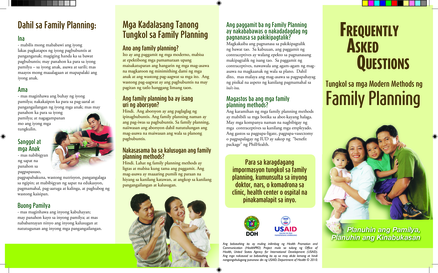 family planning tagalog essay